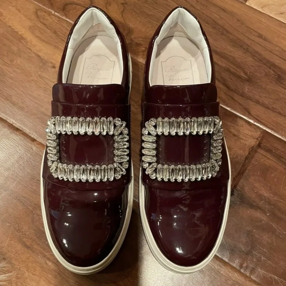 Roger Vivier Sneaky VIV crystal buckle sneakers 37.5 - Picture 1 of 4